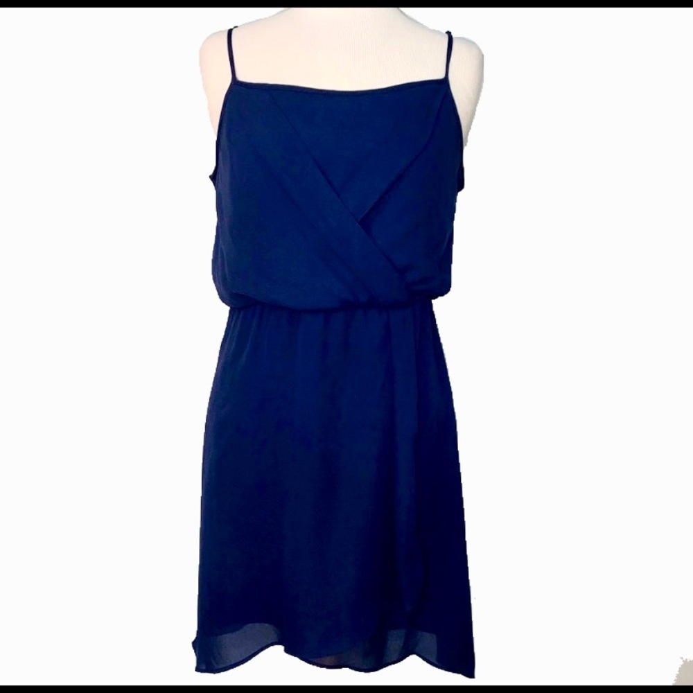 Bisou Bisou blue spaghetti strap dress - Picture 1 of 7